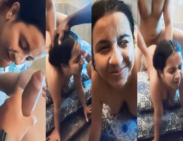 Medical girl ne threesome sex karke virya liya room me video