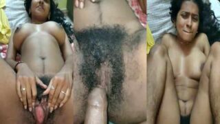 Tamil wife ki jhanto wali choot choda lover ne ghar par mms